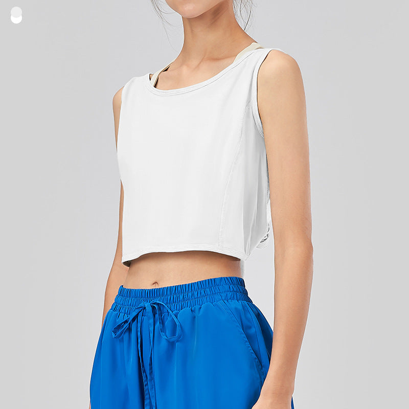 Airy Open-Back Quick-Dry Yoga Top