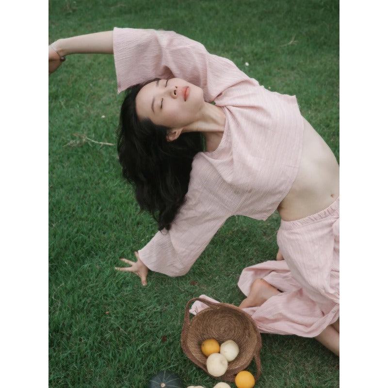 Wide-Leg Flow Yoga Set | Soft Structure & Everyday Ease