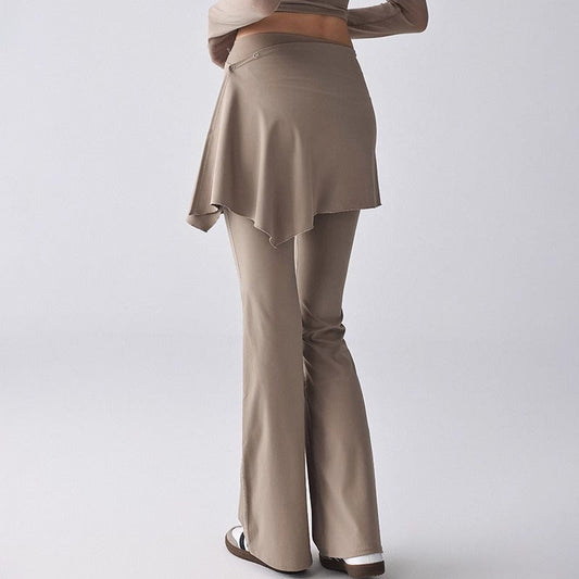 High-Waisted Flare Yoga Pants | Soft Lines & Gentle Support