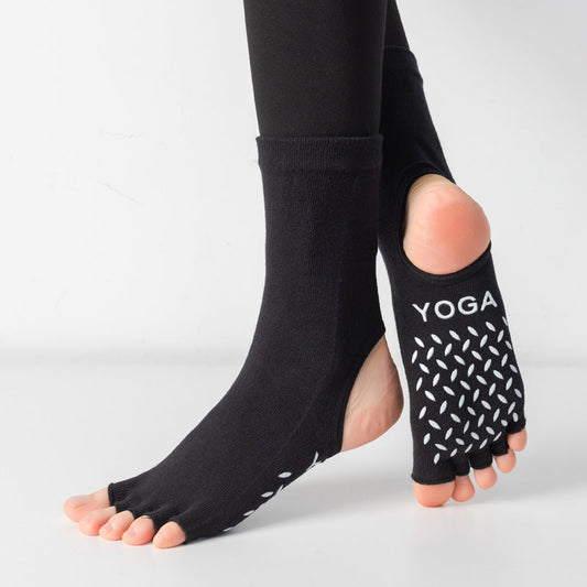 Non-Slip Five-Toe Yoga Socks | Grounded Grip & Barefoot Feel