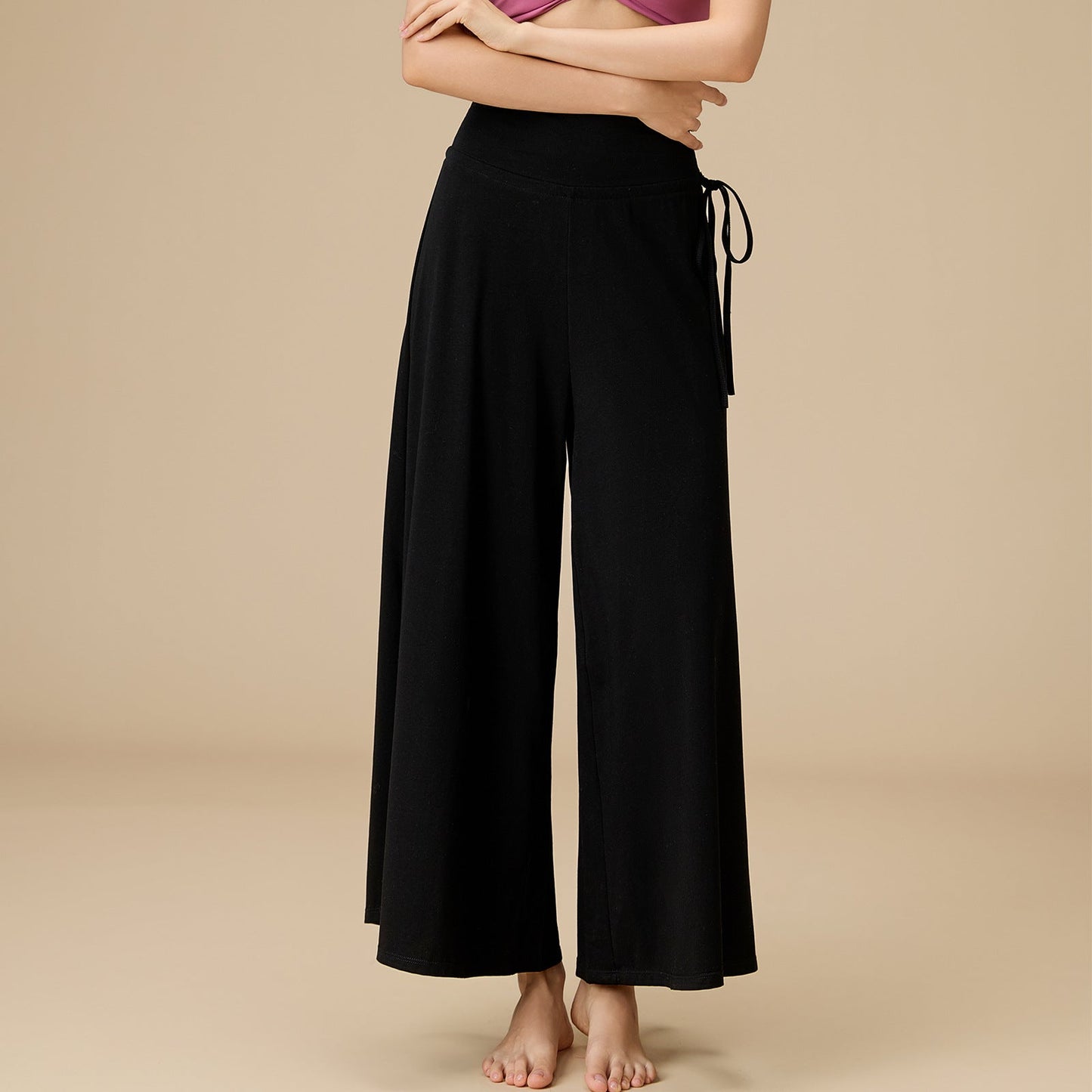 Wide-Leg Flow Yoga Pants | Relaxed Drape & Everyday Ease