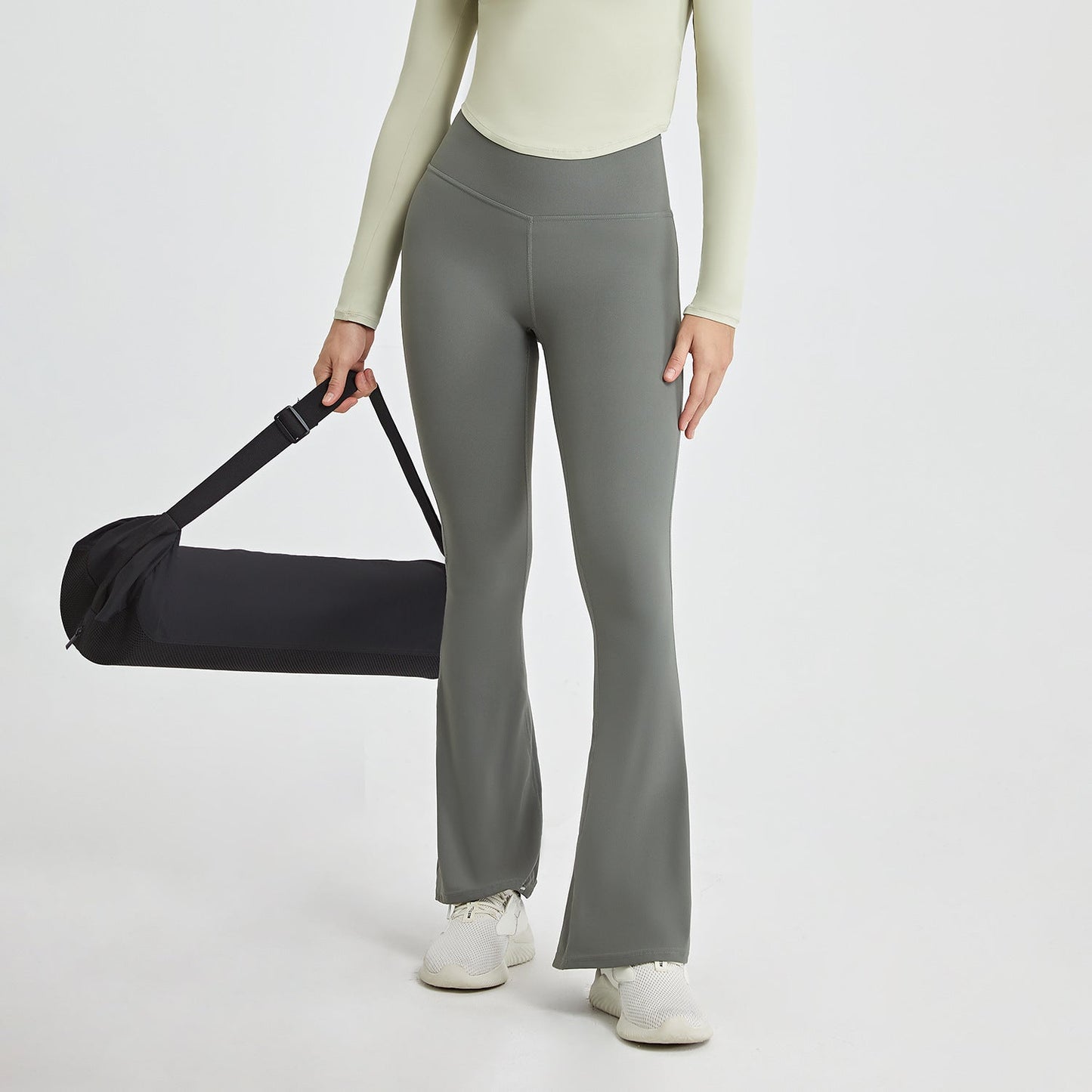 High-Waisted Flare Yoga Pants | Soft Lines & Gentle Support