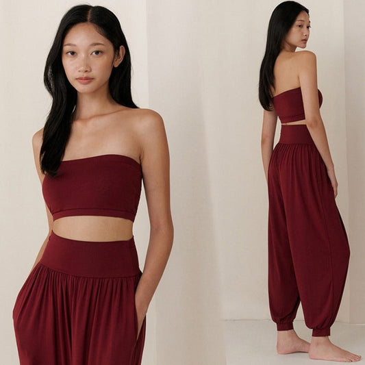 Wide-Leg Flow Yoga Set | Soft Structure & Everyday Ease