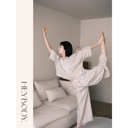 Linen Zen Flow Yoga Set | Soft Structure & Everyday Ease