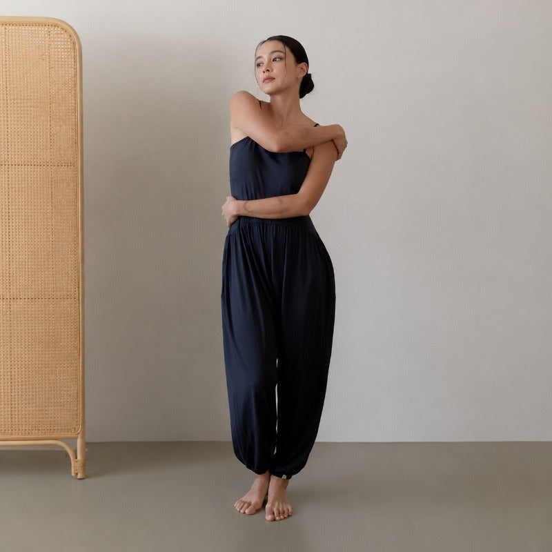 Built-In Bra Yoga Jumpsuit | Relaxed Fit for Yoga & Everyday