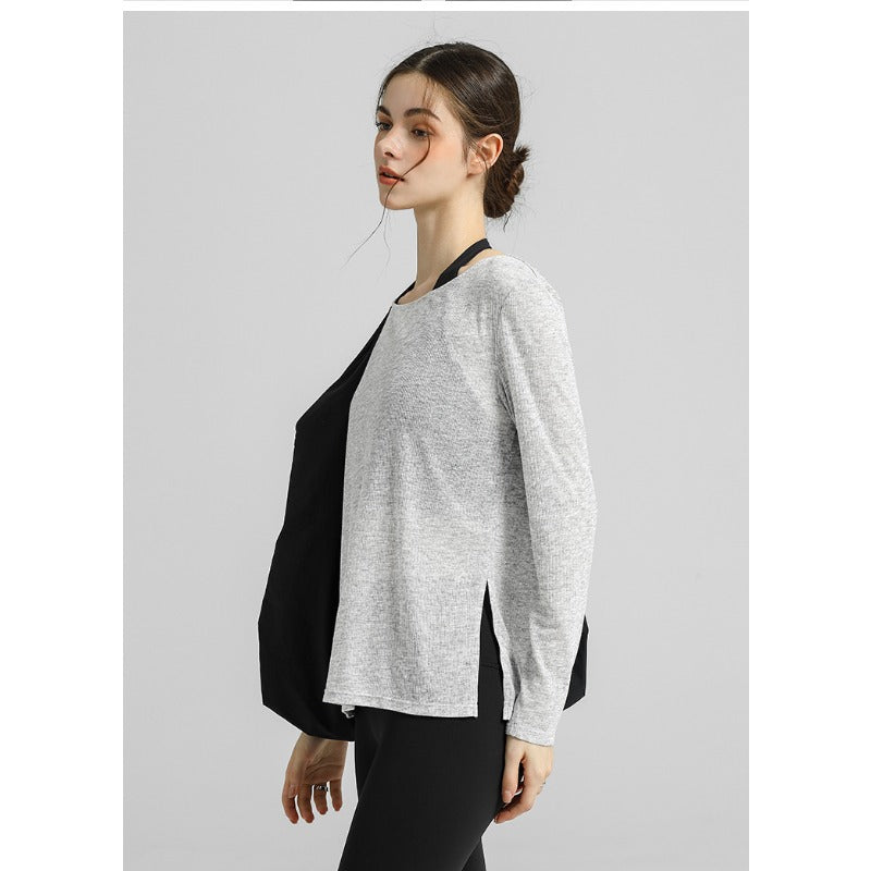Airy Sheer Drape Yoga Top | Soft Movement & Everyday Ease