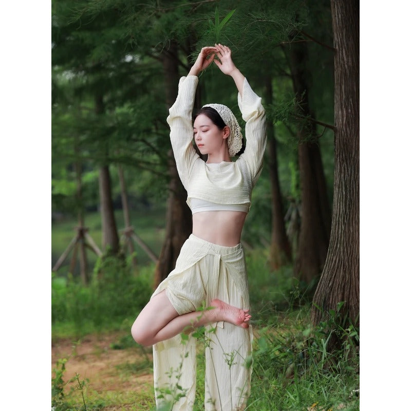 Wide-Leg Flow Yoga Set | Soft Structure & Everyday Ease