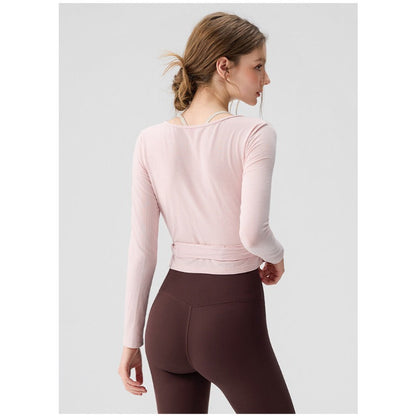 Cross V-Neck Yoga Wear | Mindful Movement & Daily Ease