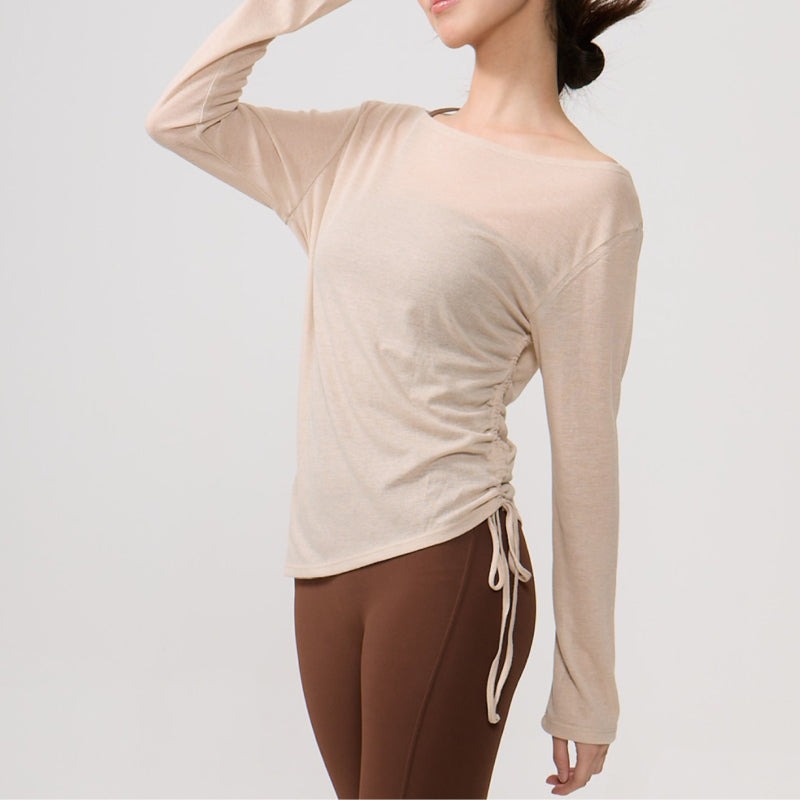 Airy Drape Relaxed Yoga Top | Soft Movement & Everyday Ease