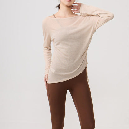 Airy Drape Relaxed Yoga Top | Soft Movement & Everyday Ease