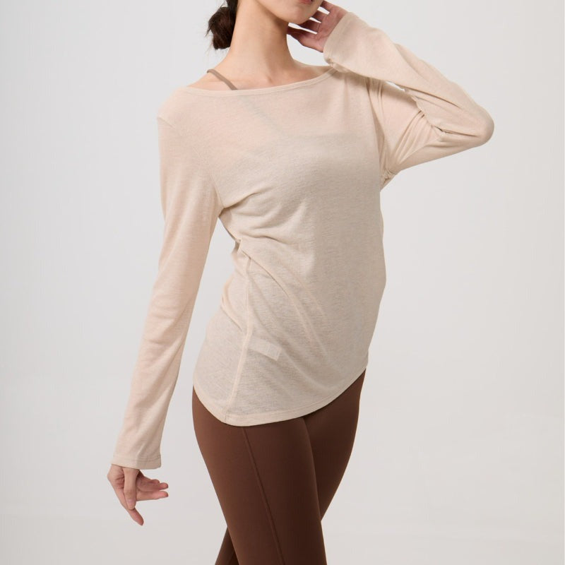 Airy Drape Relaxed Yoga Top | Soft Movement & Everyday Ease