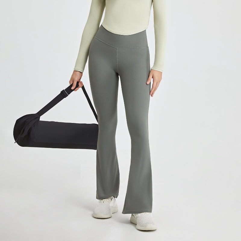 High-Waisted Flare Yoga Pants | Soft Lines & Gentle Support
