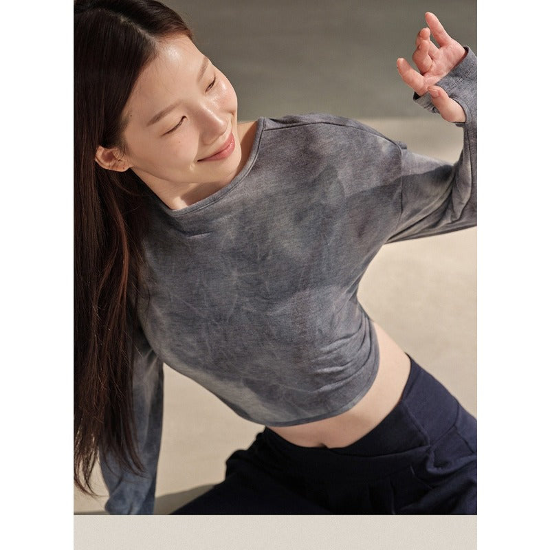 Airy Open-Back Tie-Dye Yoga Top | Soft Movement & Everyday Ease