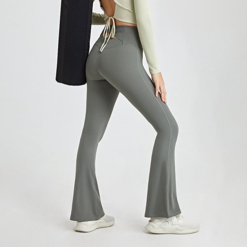 High-Waisted Flare Yoga Pants | Soft Lines & Gentle Support
