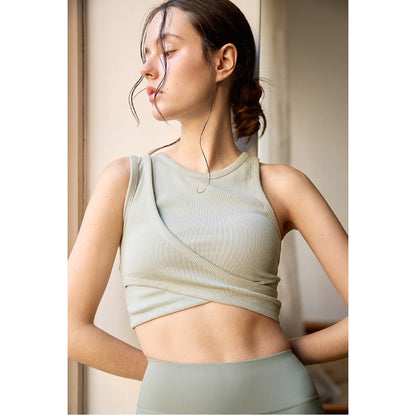 Cross Yoga Bra Top | Soft Support & Natural Hold