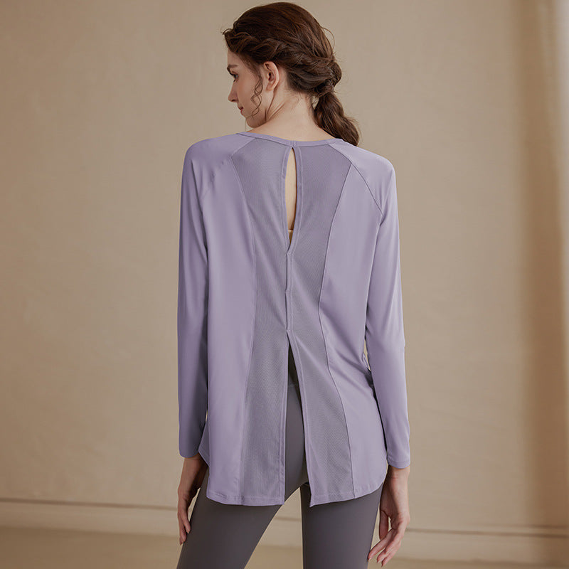 Mesh Relaxed Yoga Cover-Up