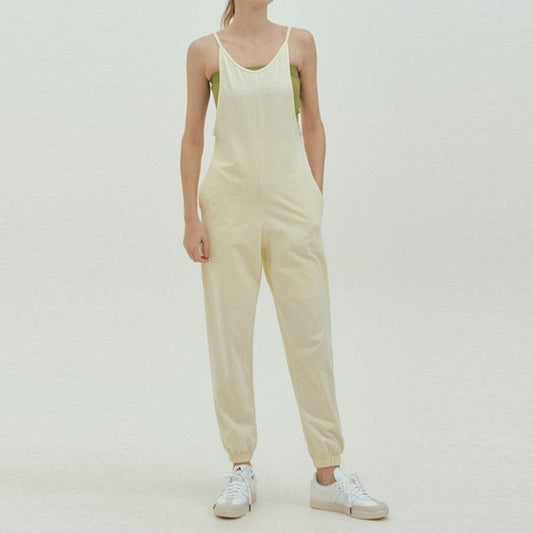 Wide-Leg Relaxed Yoga Jumpsuit | One-Piece Ease & Natural Flow