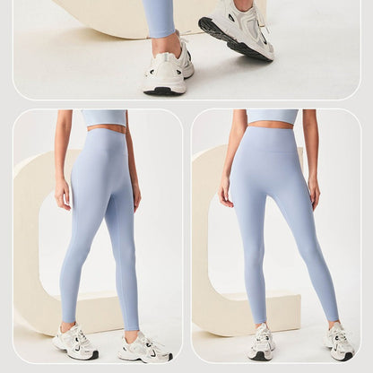 Cross High-Waisted Yoga Leggings | Supportive Fit & Natural Feel