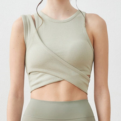 Cross Yoga Bra Top | Soft Support & Natural Hold