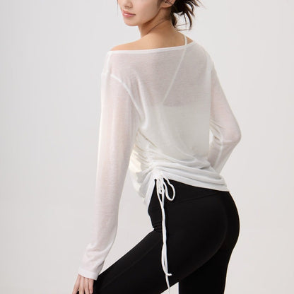 Airy Drape Relaxed Yoga Top | Soft Movement & Everyday Ease