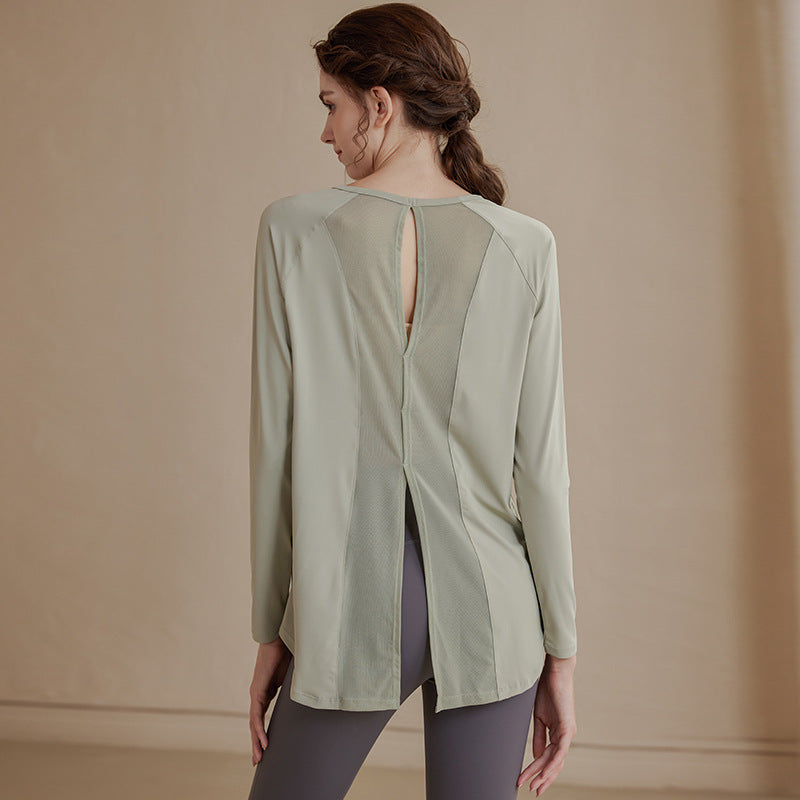 Mesh Relaxed Yoga Cover-Up