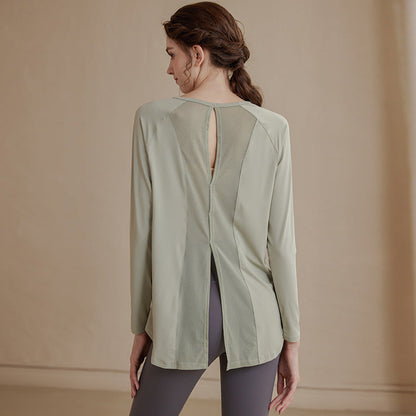 Mesh Relaxed Yoga Cover-Up