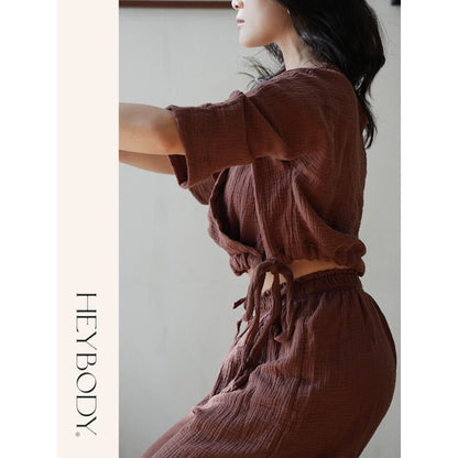 Cotton Yoga Set | Coordinated Comfort & Support