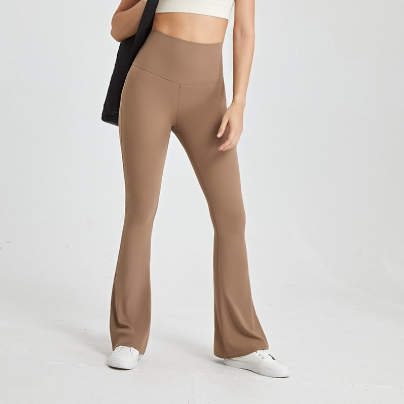 High-Waisted Flare Yoga Pants | Soft Lines & Gentle Support