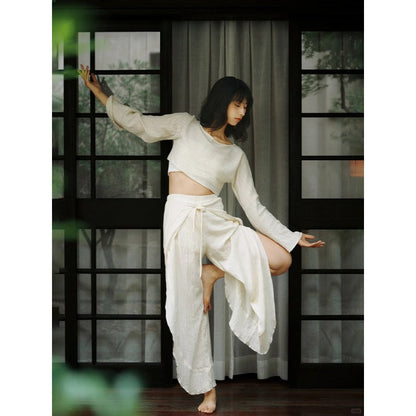 Wide-Leg Flow Yoga Set | Soft Structure & Everyday Ease