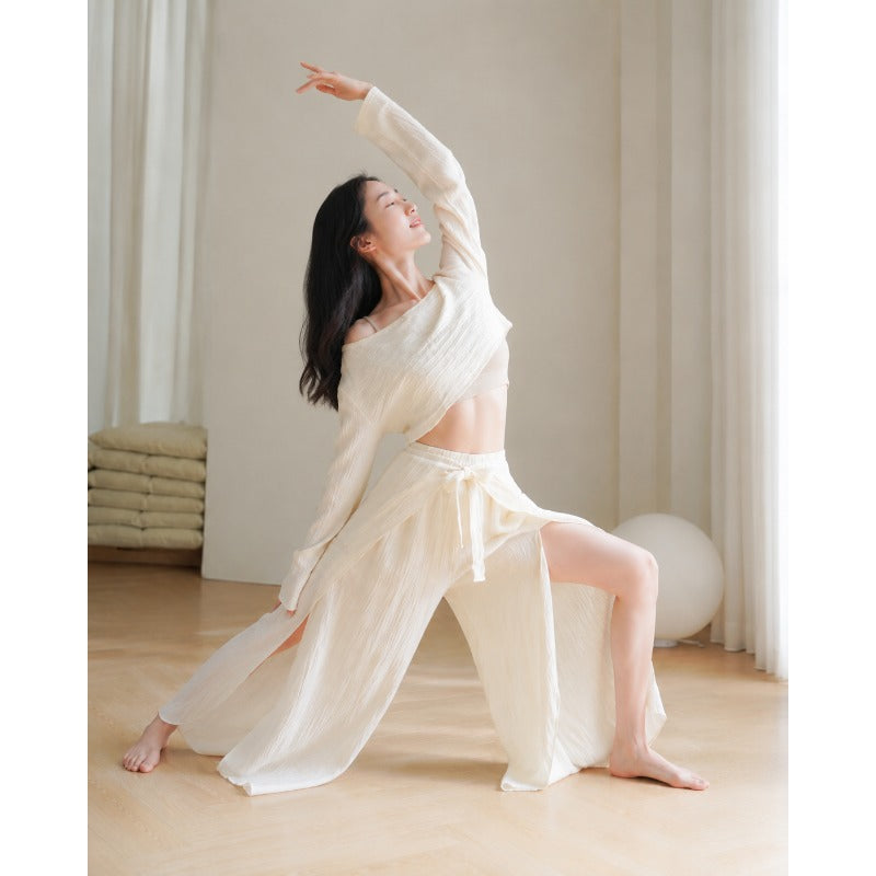 Wide-Leg Flow Yoga Set | Soft Structure & Everyday Ease
