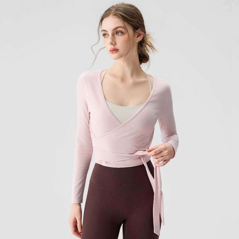 Cross V-Neck Yoga Wear | Mindful Movement & Daily Ease