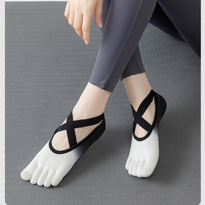 Non-Slip Five-Toe Yoga Socks | Grounded Grip & Barefoot Feel