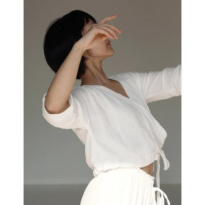 Cotton Yoga Set | Coordinated Comfort & Support