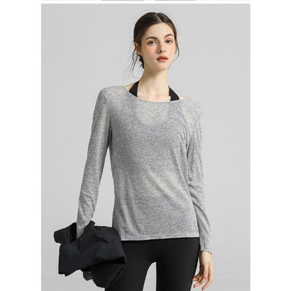 Airy Sheer Drape Yoga Top | Soft Movement & Everyday Ease