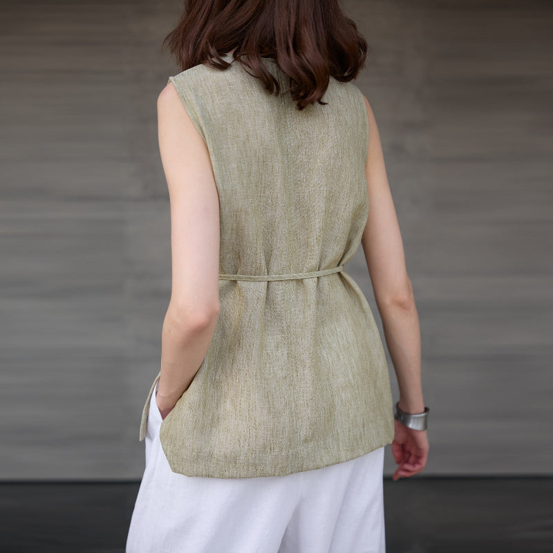 Linen Yoga Tank Top | Lightweight Ease & Breathable Flow