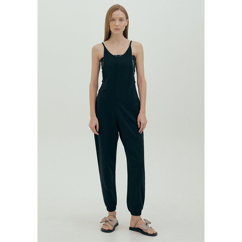 Wide-Leg Relaxed Yoga Jumpsuit | One-Piece Ease & Natural Flow
