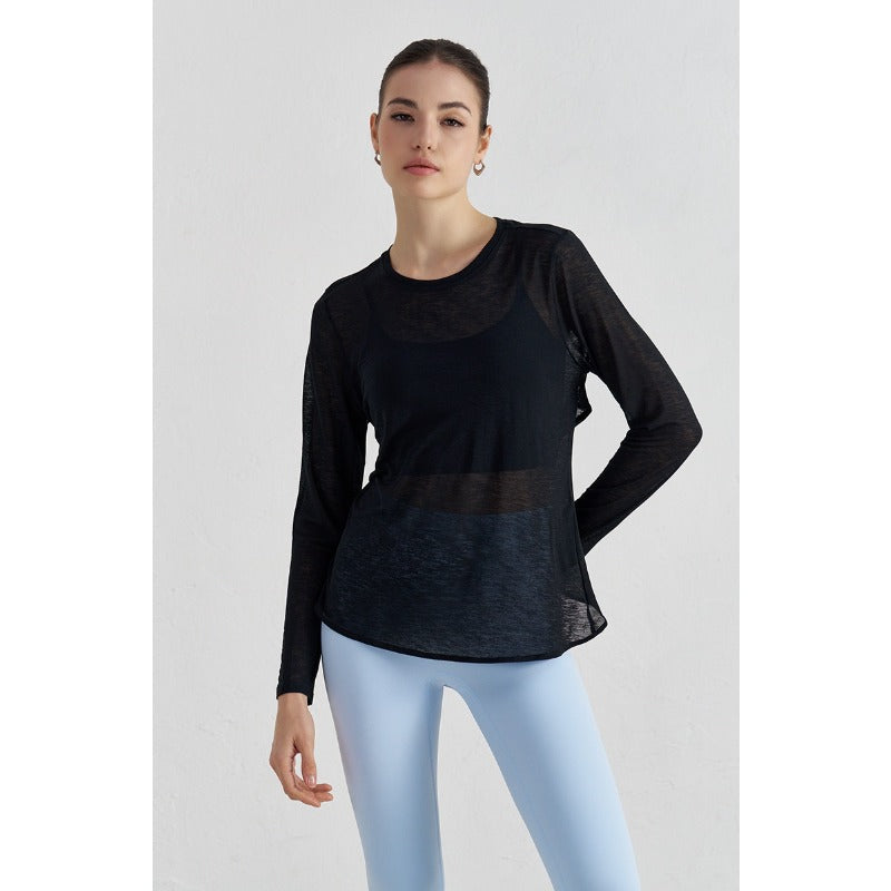 Airy Cross Open-Back Yoga Cover-Up | Light Layers for Studio & Daily Life