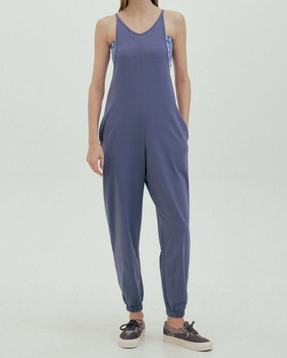 Wide-Leg Relaxed Yoga Jumpsuit | One-Piece Ease & Natural Flow