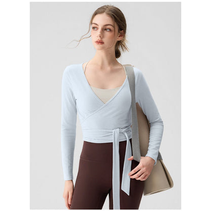 Cross V-Neck Yoga Wear | Mindful Movement & Daily Ease