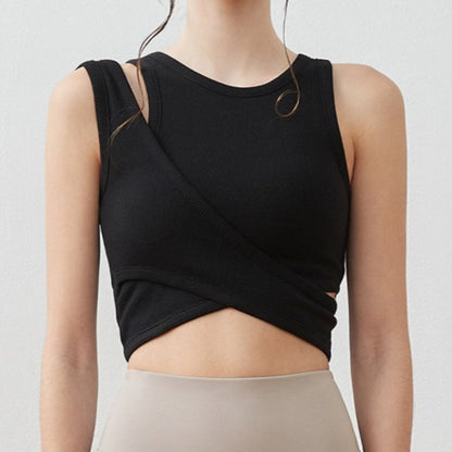Cross Yoga Bra Top | Soft Support & Natural Hold