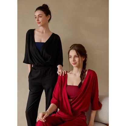 Linen Relaxed Yoga Top | Soft Movement & Everyday Ease