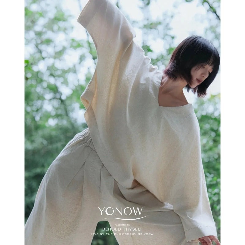 Linen Zen Flow Yoga Set | Soft Structure & Everyday Ease