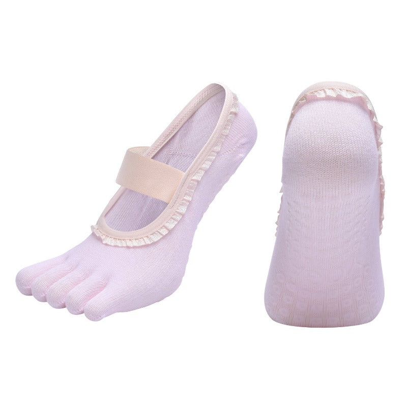 Non-Slip Five-Toe Yoga Socks | Grounded Grip & Barefoot Feel