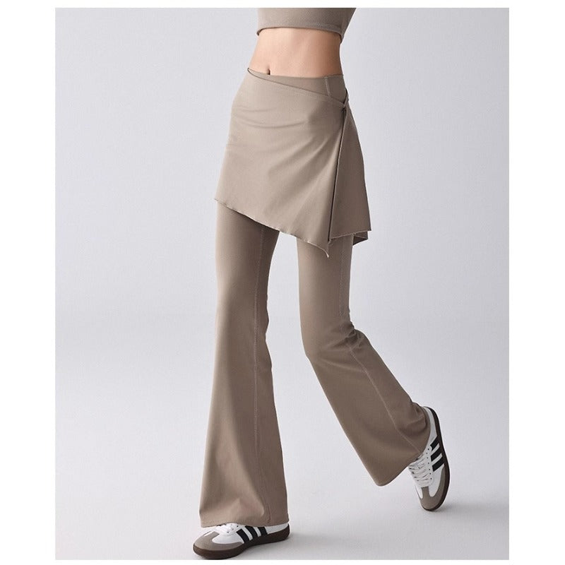 High-Waisted Flare Yoga Pants | Soft Lines & Gentle Support