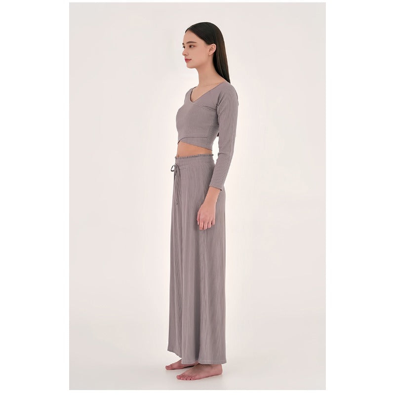 Wide-Leg Flow Yoga Pants | Relaxed Drape & Everyday Ease