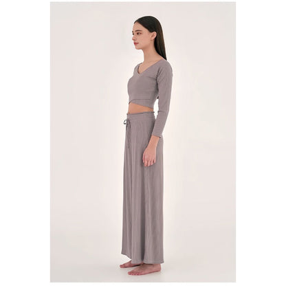 Wide-Leg Flow Yoga Pants | Relaxed Drape & Everyday Ease