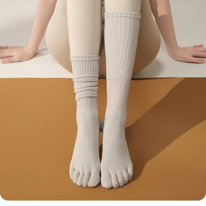 Non-Slip Five-Toe Yoga Socks | Grounded Grip & Barefoot Feel