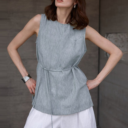 Linen Yoga Tank Top | Lightweight Ease & Breathable Flow