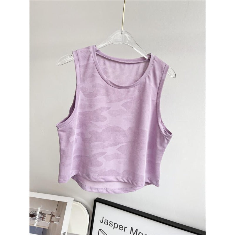 Airy Relaxed Printed Yoga Tank Top | Lightweight Ease & Breathable Flow