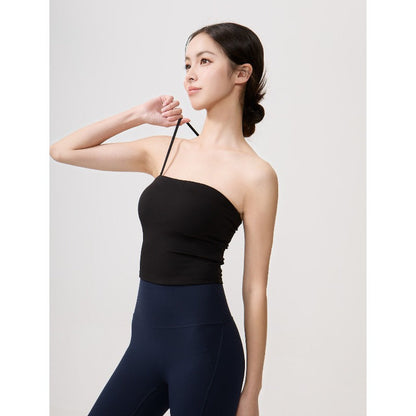 Asymmetric Yoga Bra Top | Soft Support & Natural Hold